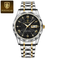 Waterdichte luxe herenarmbandhorloge van topmerk met verlichting