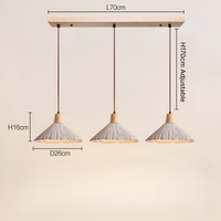 Crème Retro Wabi-Sabi LED Hanglamp