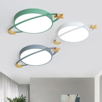 Aria Moderne LED Plafondlamp Wit/Groen/Grijs Slaap/Woon