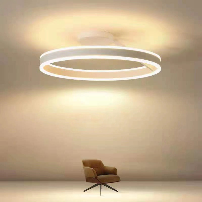 Arisha Plafondlamp Ring Modern LED Zwart/Wit Woonkamer Gang Metaal