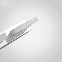 Arisha Design LED Wandlamp Vierkant Modern Metaal/Acryl Zilver Badkamer