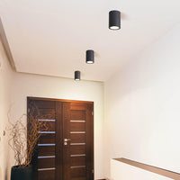 Ray Moderne Zwarte Cilindrische Inbouw Plafondlamp Spot