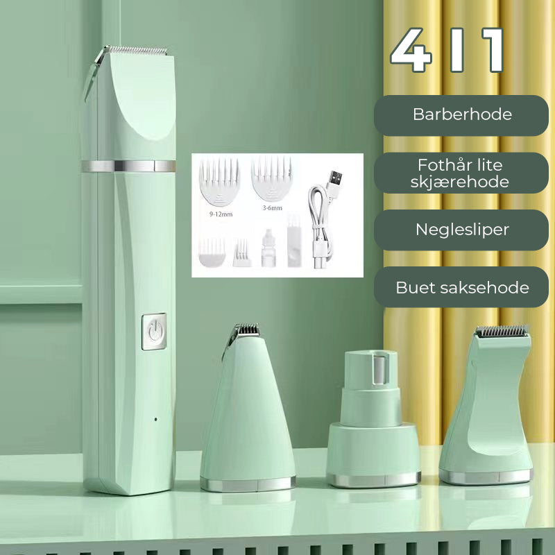 4-in-1 Huisdierhaartrimmer - Stil & Effectief