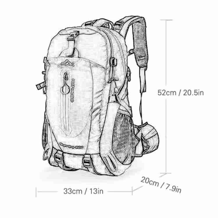 Waterdichte Trekkingrugzak van 40L
