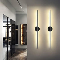 Moderne Zwarte Aluminium Wandlamp