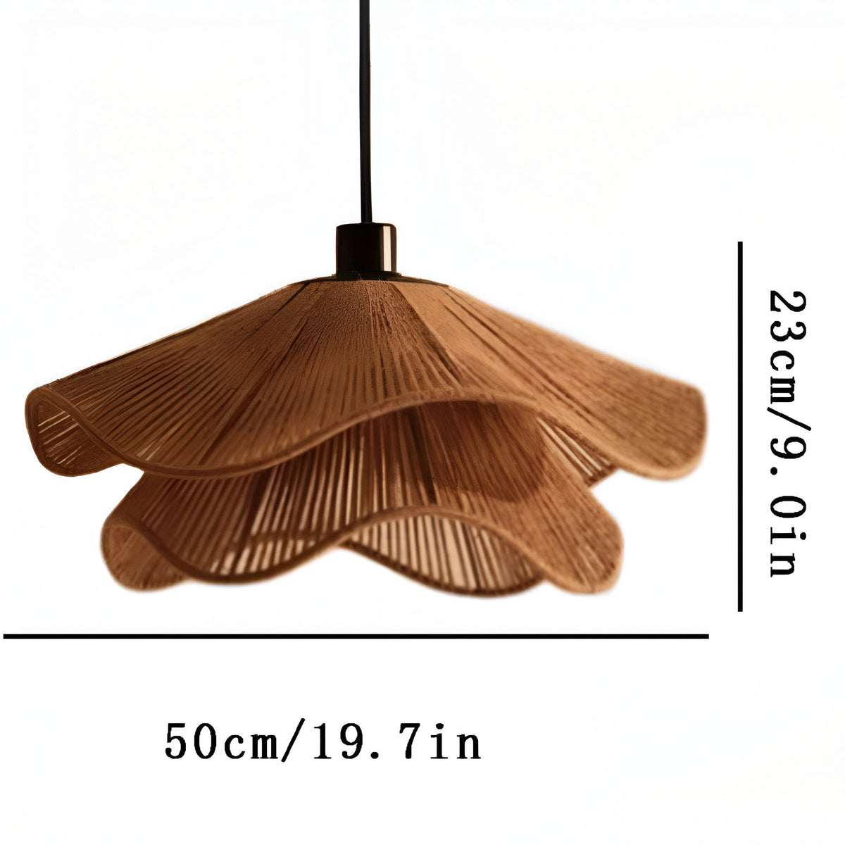 Cape Points Boho Natuurlijke Jute Vezel Hanglamp