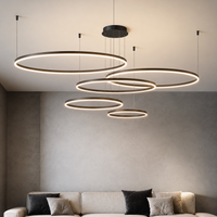 Remi Hanglamp Moderne Zwart/Goud/Koffie Salon