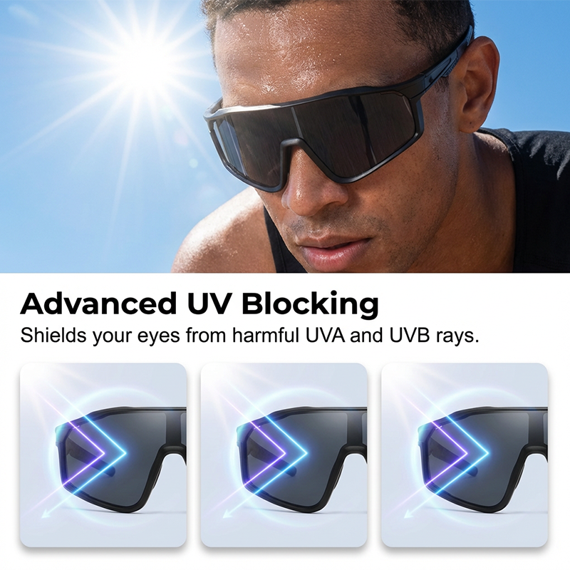 VisionFlex™ | Sportbril – Photochrom, UV-bescherming & Panorama-ontwerp