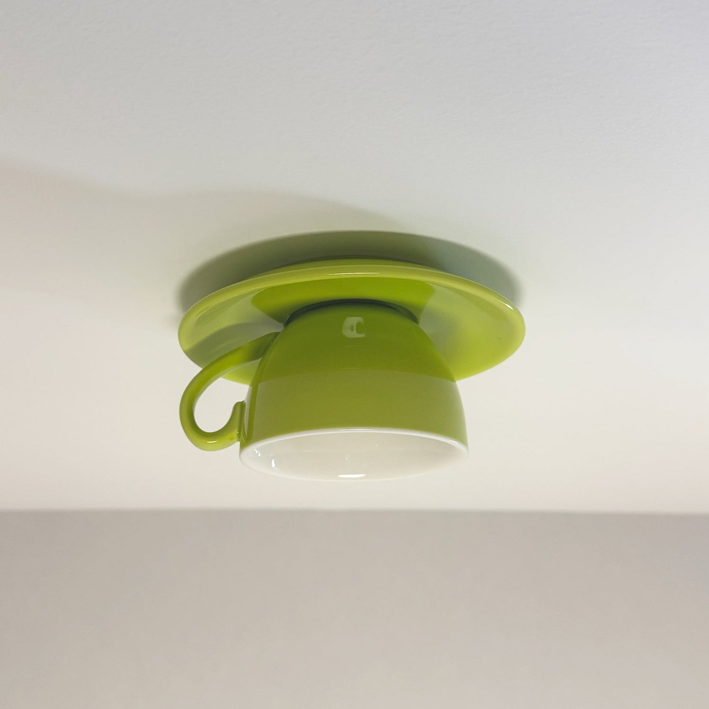 Teyo Moderne Keramische Koffiekop Plafondlamp Blauw/Roze/Geel