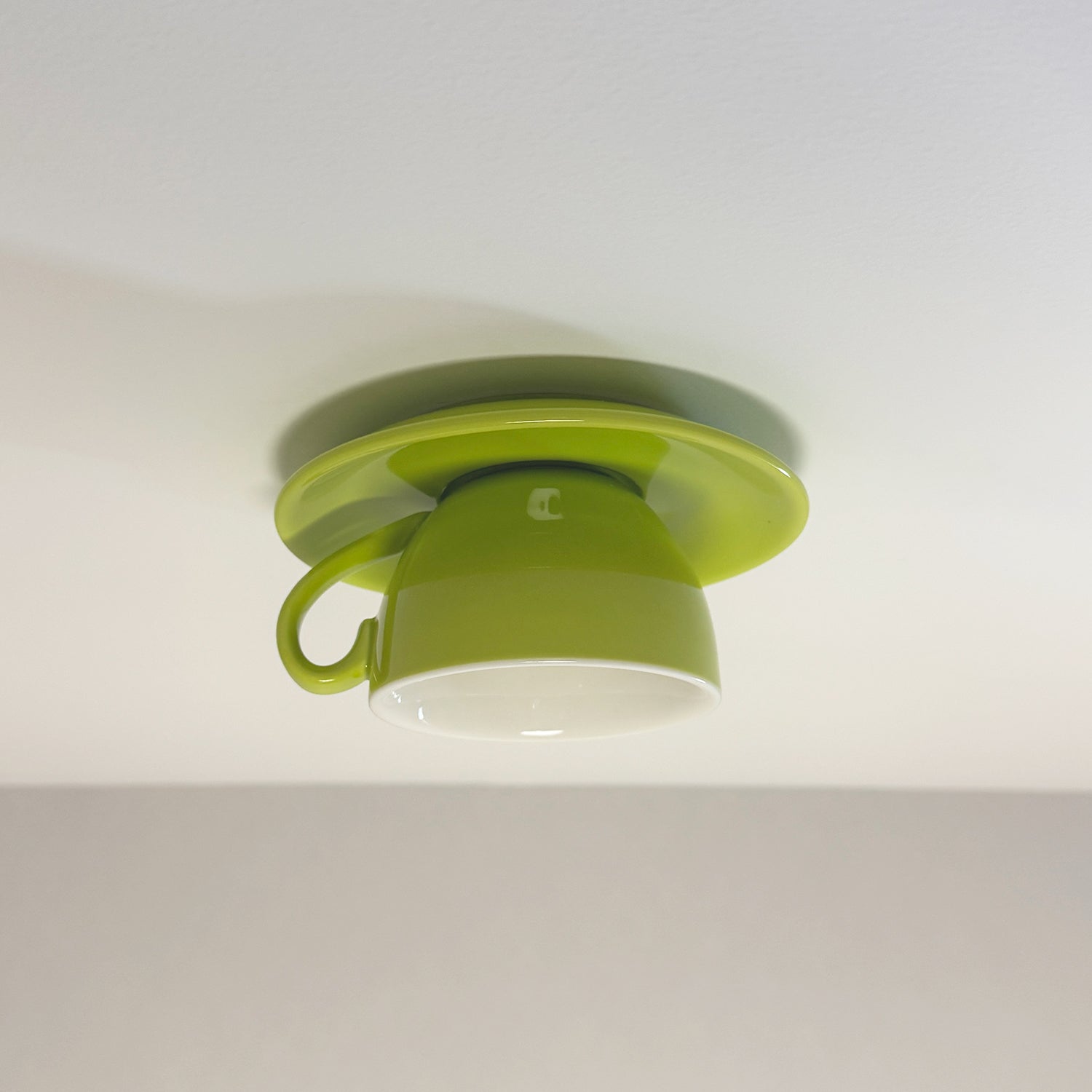 Teyo Moderne Keramische Koffiekop Plafondlamp Blauw/Roze/Geel
