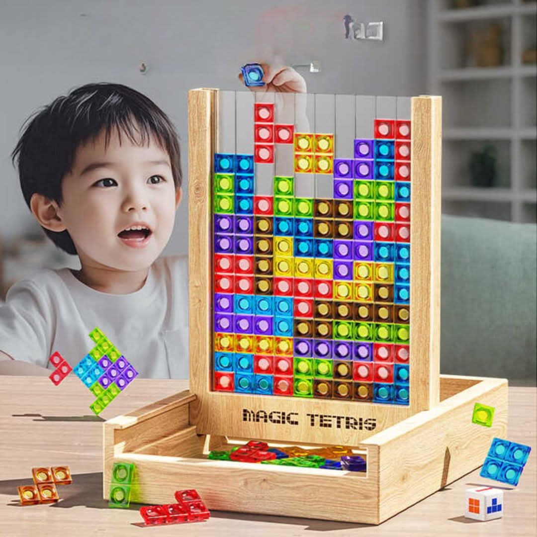 EcoBlock Tetris Bord – Duurzaam Tetris-puzzelspel voor het hele gezin