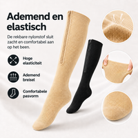 Compressiekousen 2.0 Met Rits | Verbeterd Comfort