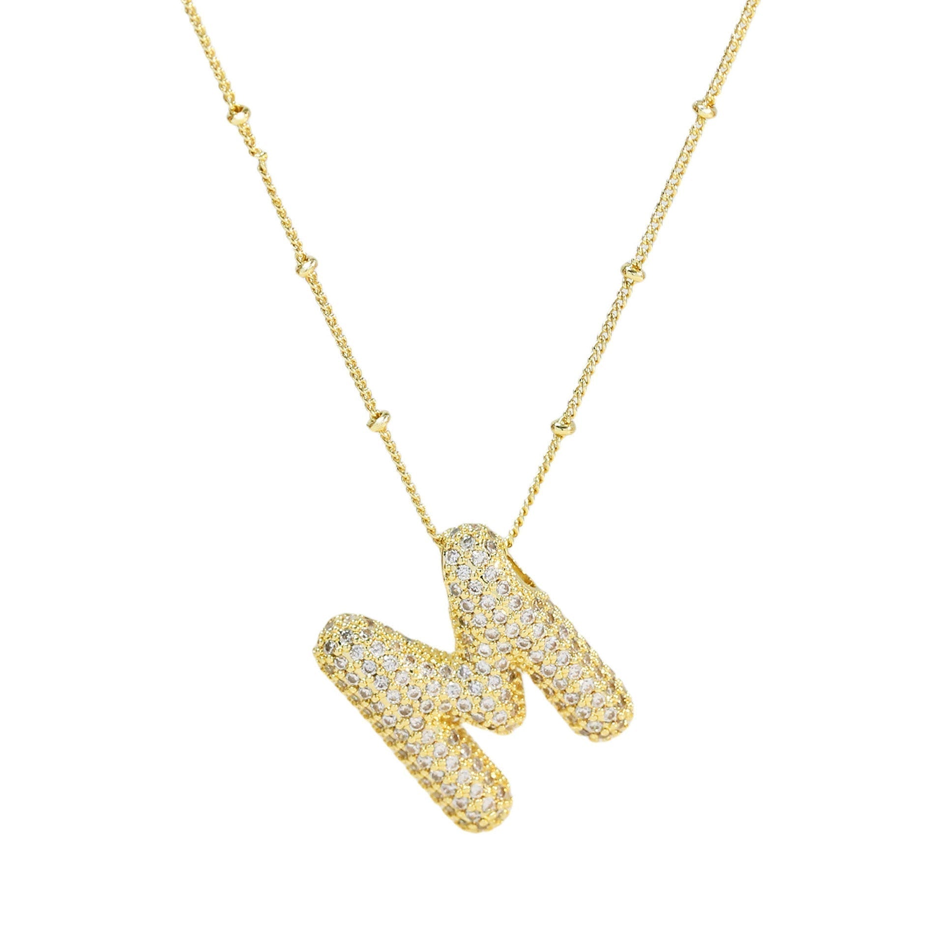 Diamanten Ketting met Letter