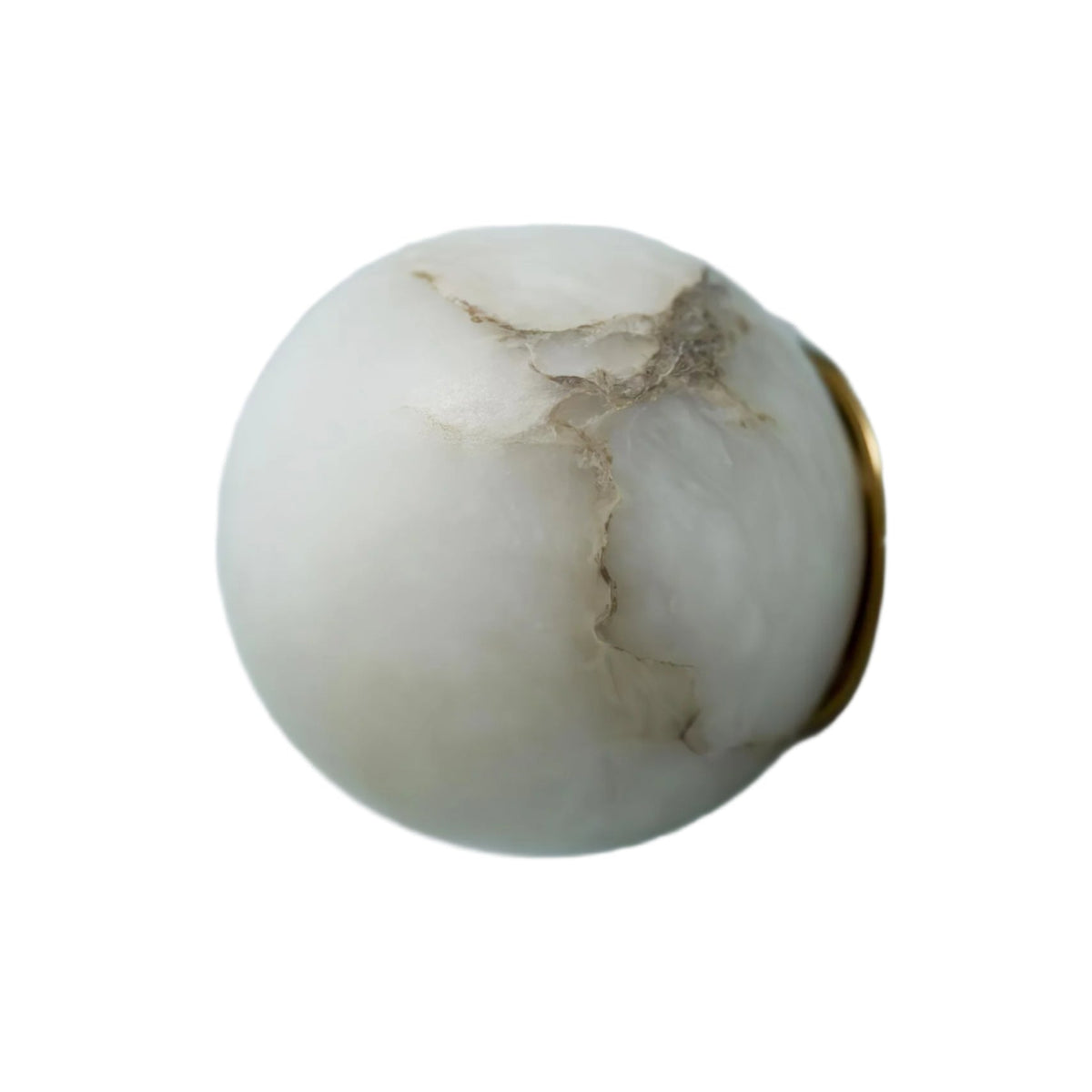 Alabaster Elegance Japandi Mini Orb Wandlamp