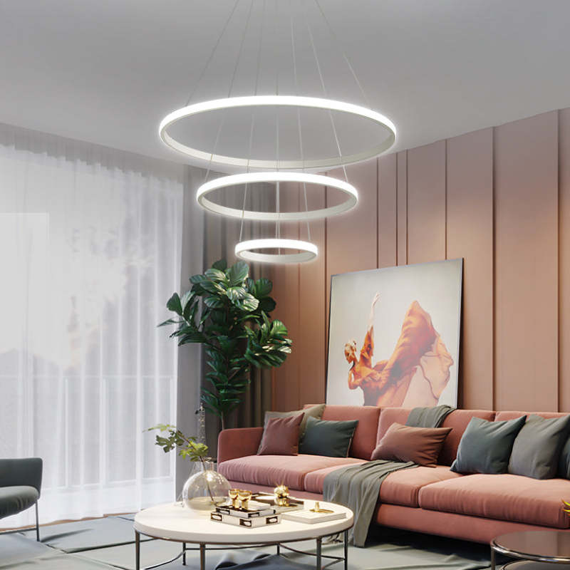 Zin Moderne Ring Hanglamp, 2/3/4 Ringen