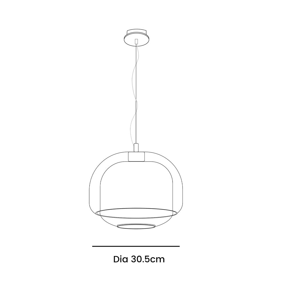 Pericles Sferische Kleurrijke Glazen Hanglamp