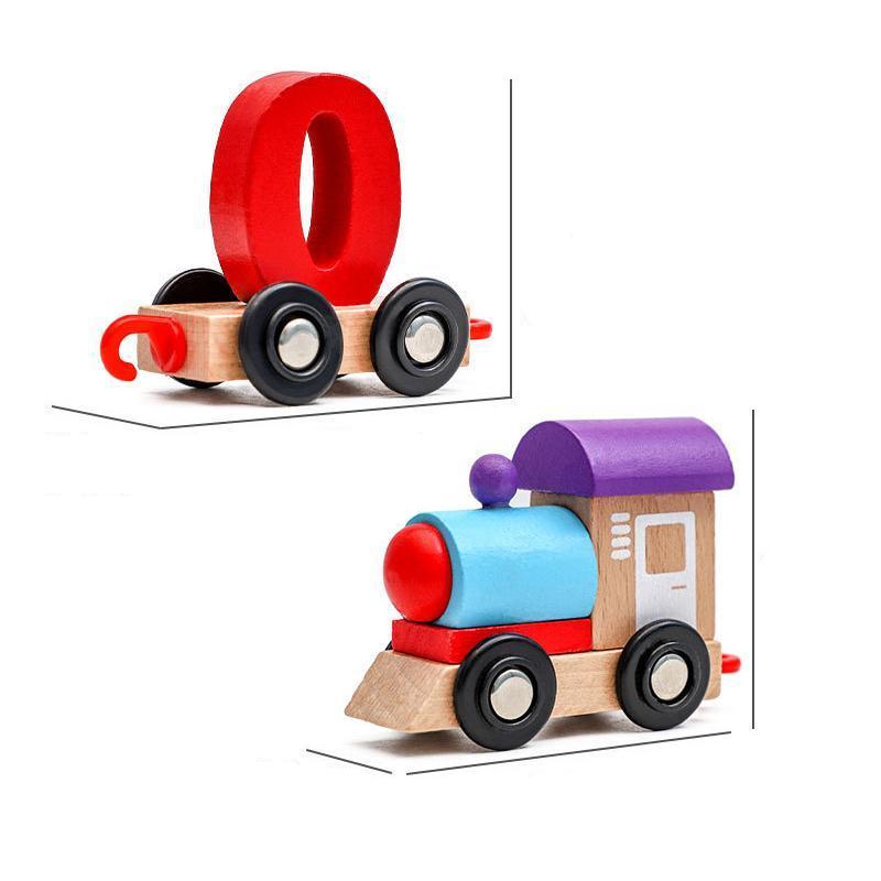 Trein leren en spelen | Deze Learn & Play treinset is ontworpen voor kleine handjes en ondersteunt het vroegtijdig leren van wiskunde door middel van spelen met de handen.