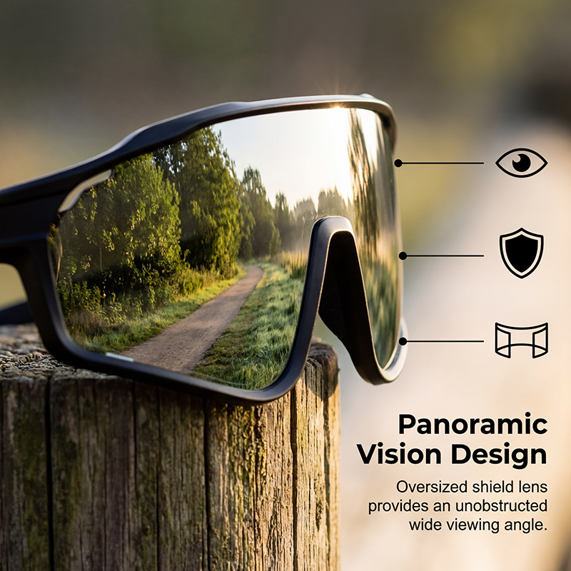 VisionFlex™ | Sportbril – Photochrom, UV-bescherming & Panorama-ontwerp