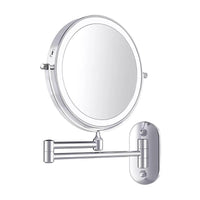 LED Vergrotende Spiegel | Oplaadbaar | Cosmetica & Badkamer | Chroomzilver