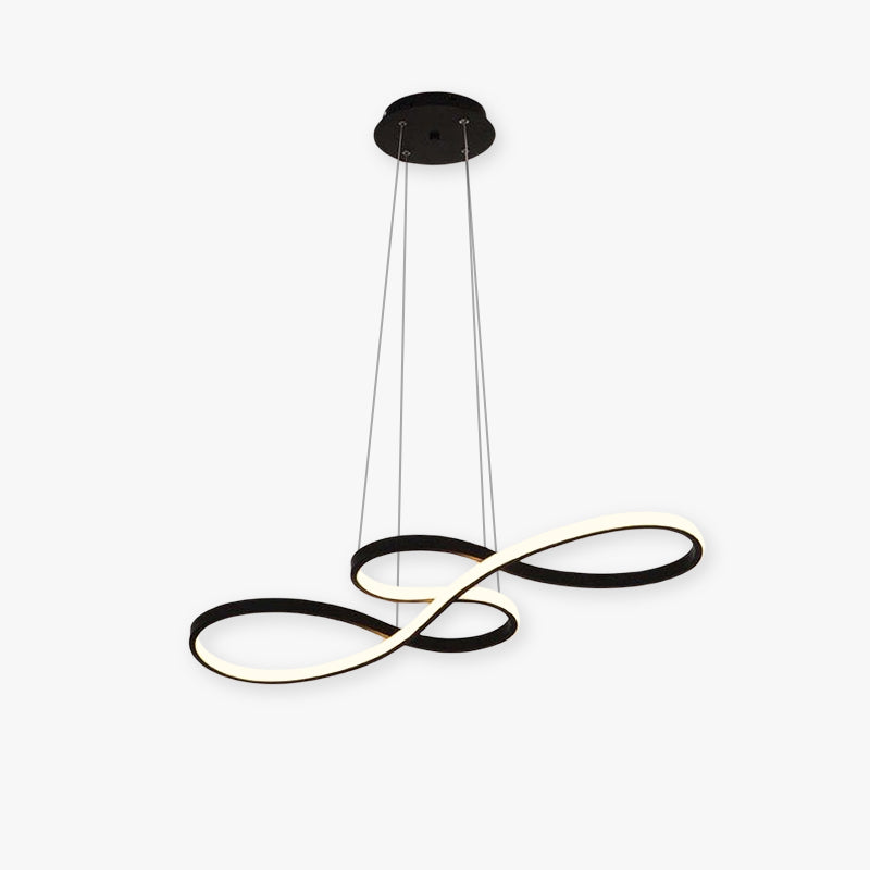 Durell Hanglamp Lineair Noordisch Zwart/Wit/Goud. Slaapkamer