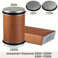 Schleifstein-Set EdgeCraft DuoSharp | Diamantsteen met Magnetische Bevestiging | 15° & 20° Slijp Hoek | Hout & Metaal