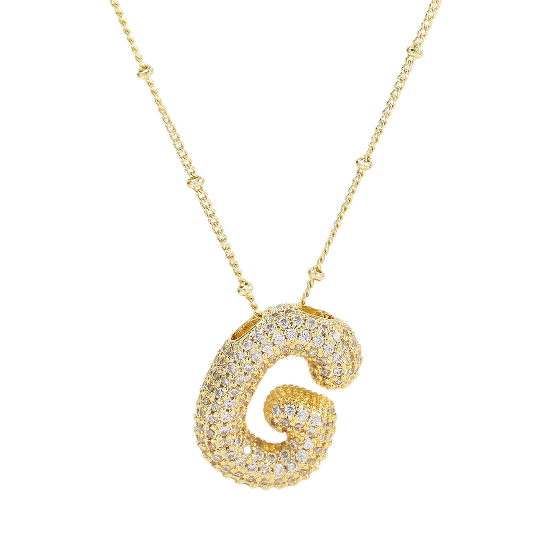 Diamanten Ketting met Letter