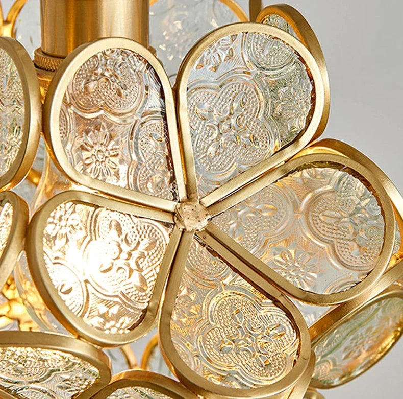 Bloeiende Nordic Bloem Glas Hanglamp