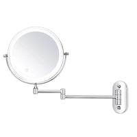 LED Vergrotende Spiegel | Oplaadbaar | Cosmetica & Badkamer | Chroomzilver