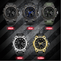 Sportieve Dual-Display Mode Multifunctionele waterdichte verlichte herenarmbandhorloge