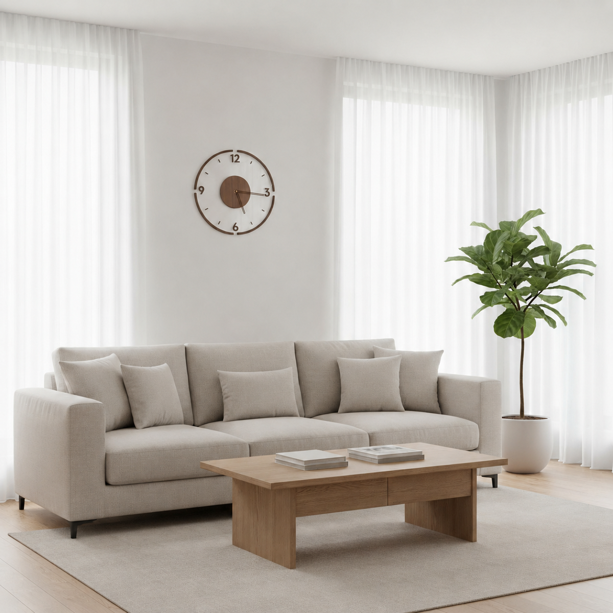 Noorse Stille Wandklok
