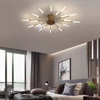 Arisha Industriële LED Plafondlamp Zwart/Goud Woonkamer Metaal