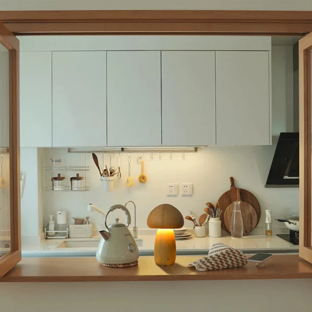 Pheme - Oplaadbare Tafellamp Van Hout