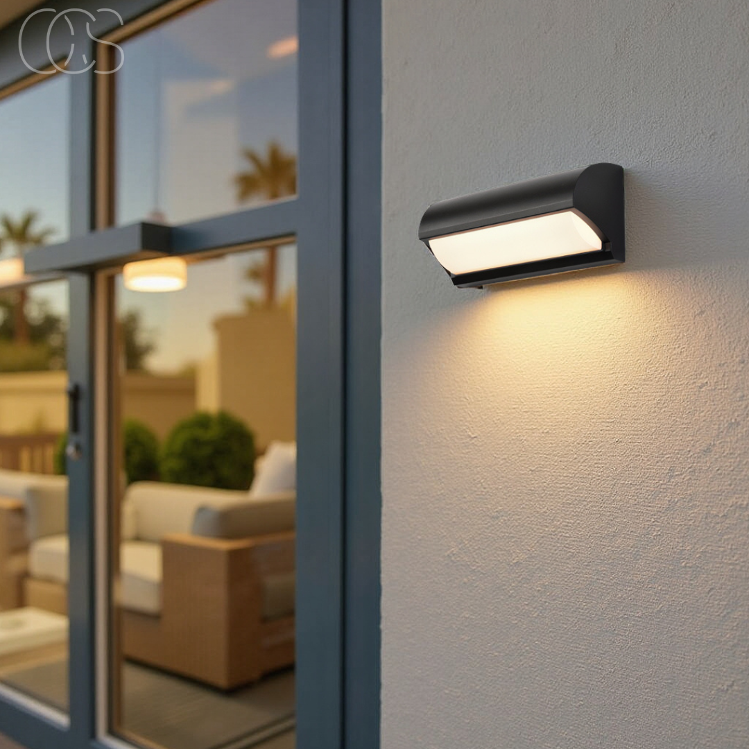 Zwart LED Buiten Wandlicht
