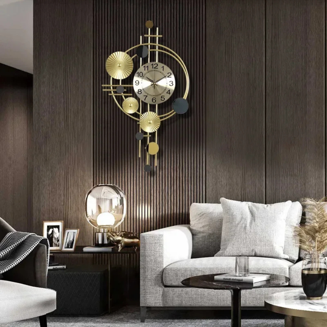 Vornix Grote Metalen Wandklok