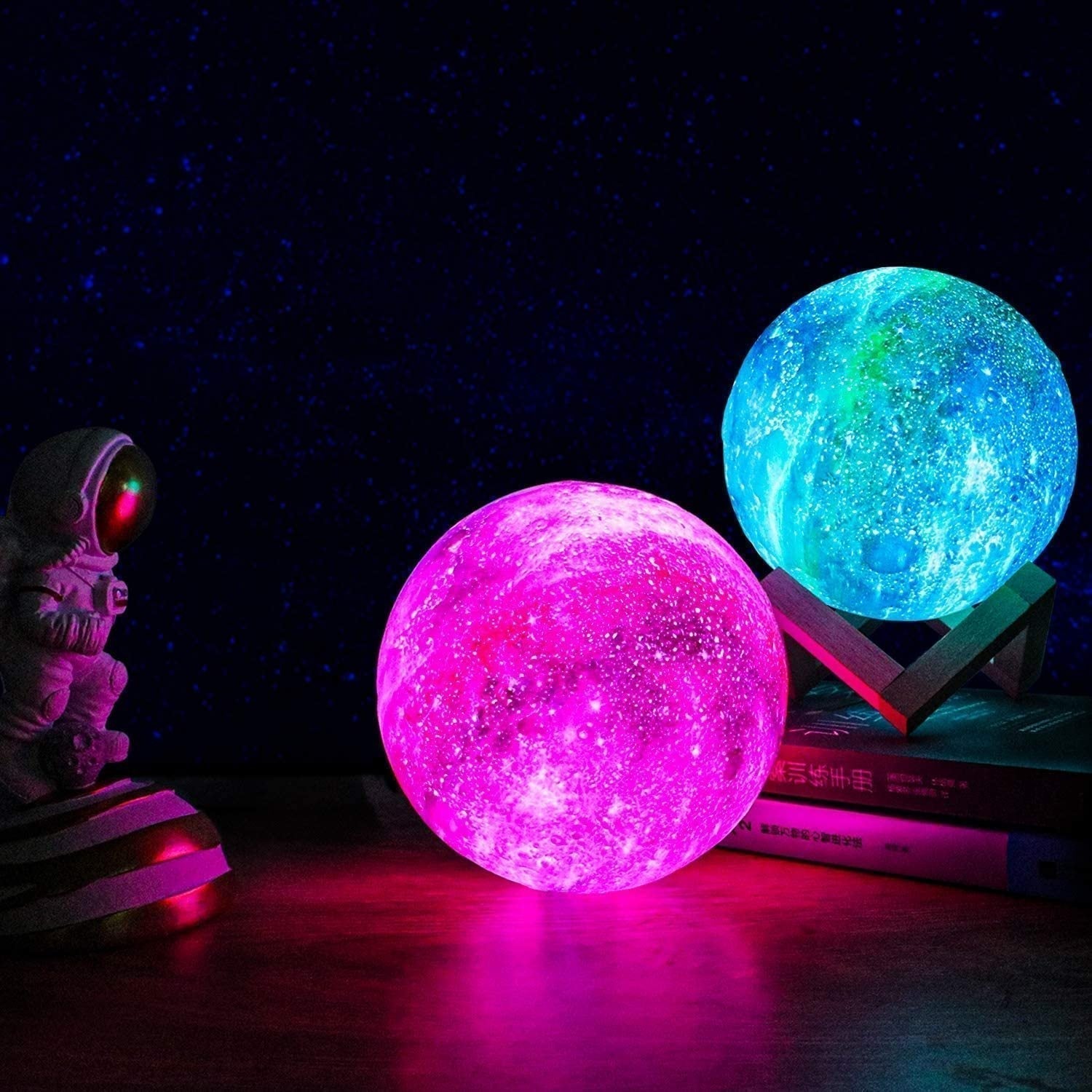Sterrenpatroon Nachtlamp | Touch-bediening, oplaadbaar