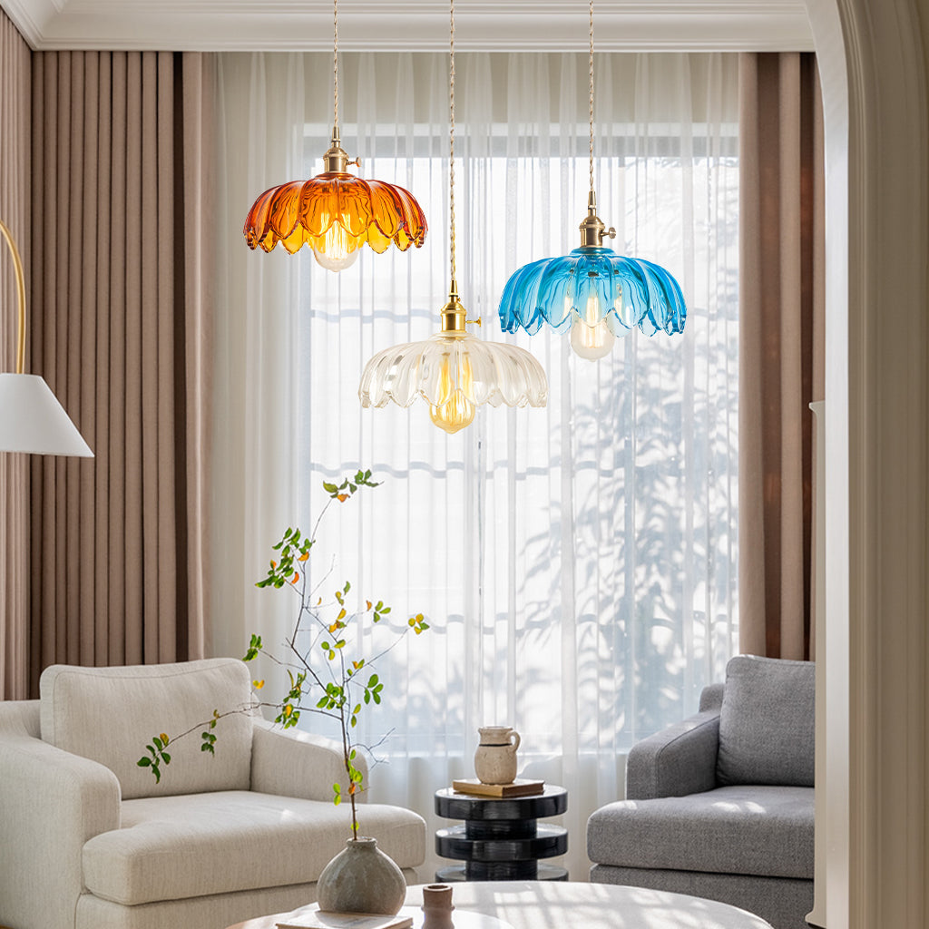 Fay Rustieke Tulp Glas Hanglamp