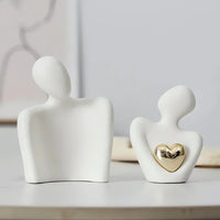 Abstracte Liefhebbers Sentimentele Beeldje