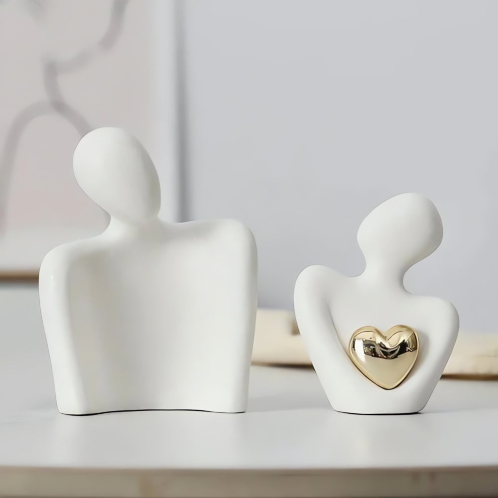 Abstracte Liefhebbers Sentimentele Beeldje