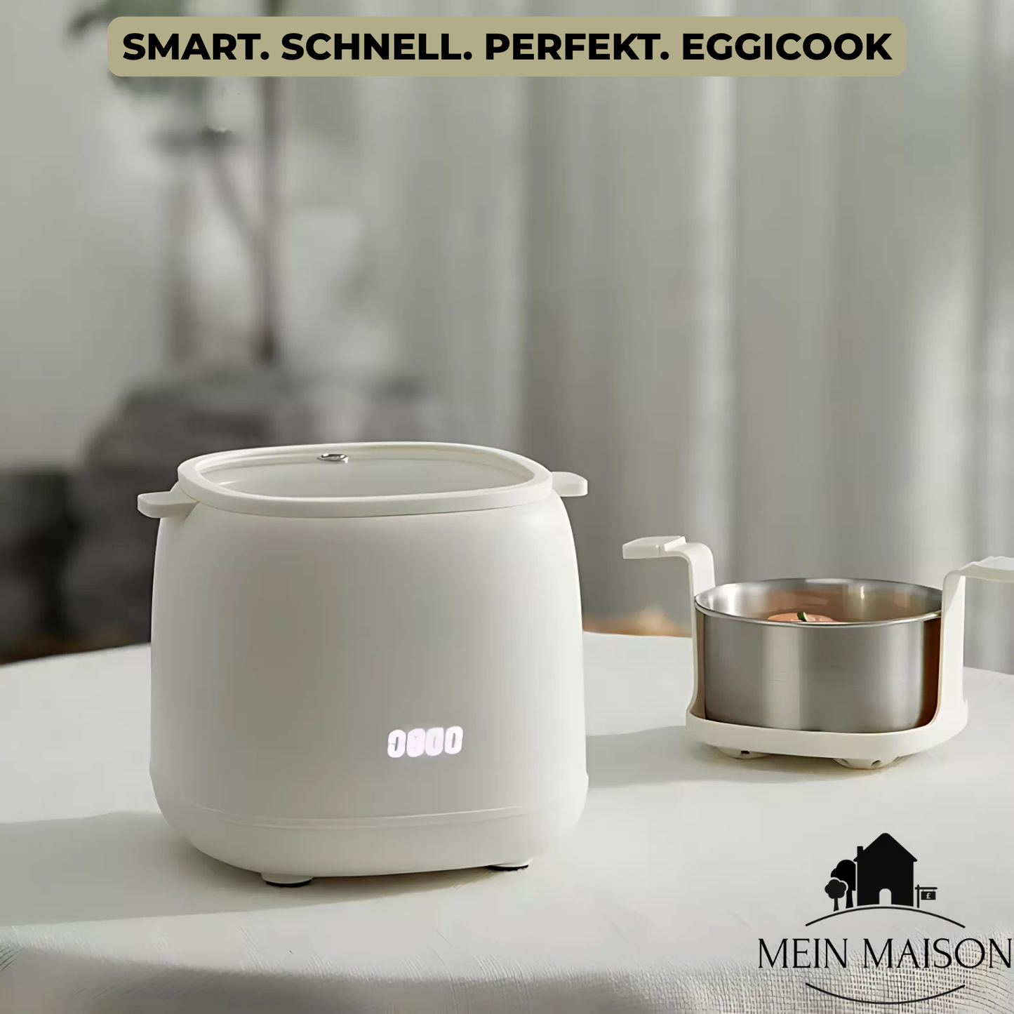 Elettrico Cuociuova EggiCook | Perfecte Eieren met Één Druk op de Knop | Automatische Uitschakeling | 4 Eieren