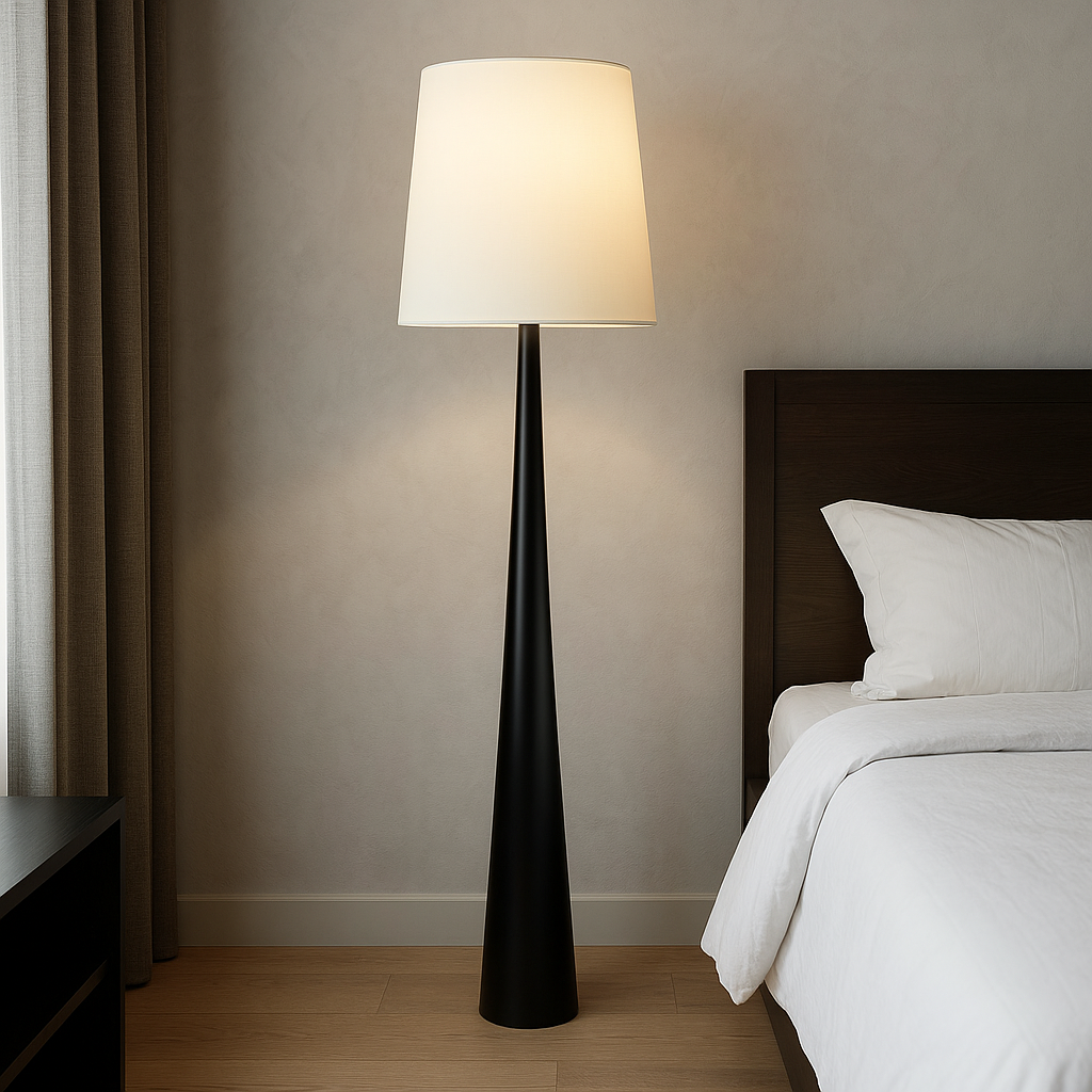Lysenne – Scandinavische Vloerlamp Met Stoffen Kap