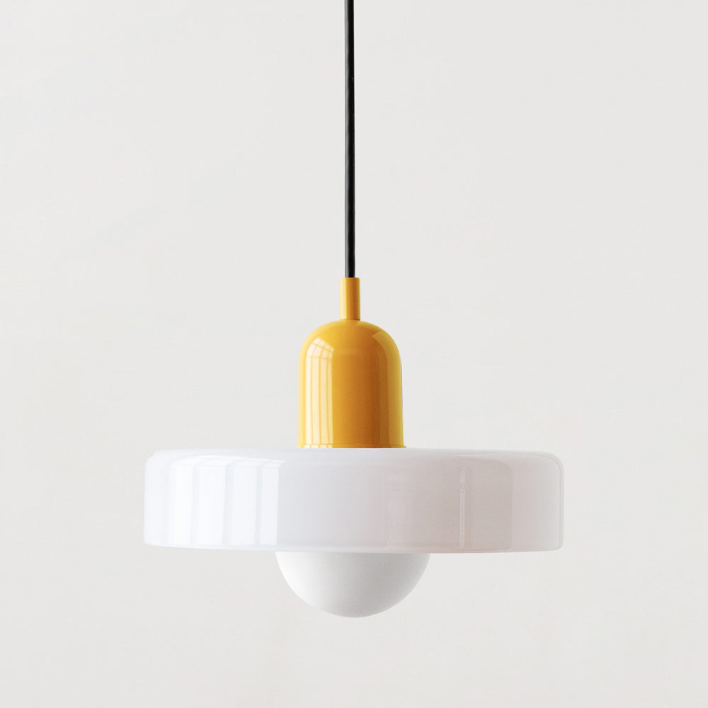 Liora Bauhaus Glazen Hanglamp Met Hoogteverstelling