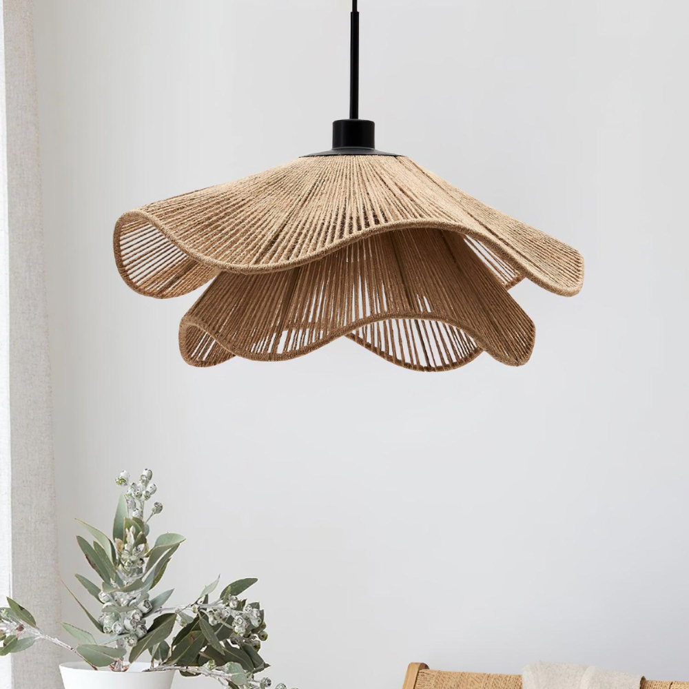 Cape Points Boho Natuurlijke Jute Vezel Hanglamp