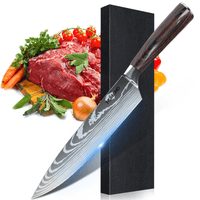 Set van professionele kwaliteit chef-koks messen met elegant design