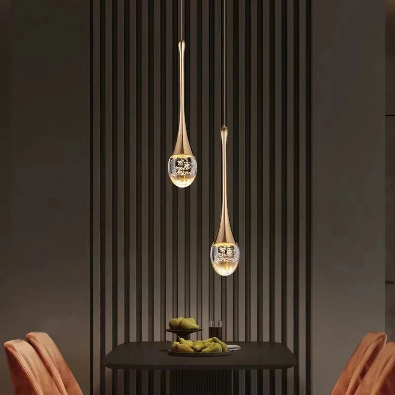 Glazen hanglampen met warm licht - Vetra