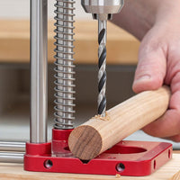 WerklinQ Precisie-Boorgids voor Hout | Nauwkeurige Positionering & Markering | Robuuste Constructie van Gelegeerd Staal