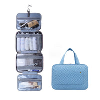 Travelique Reiskosmetik Organizer | Compact & Waterafstotend | Met 4 vakken & 360° haak | Voor dames & heren