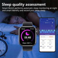 Skanto | Bloedglucose Bloeddruk Bloedzuurstof Slaapmonitor Waterdichte Smartwatch