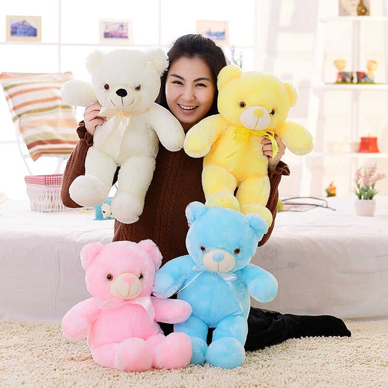 LumiBear | Zachte pluche metgezel met zachte LED-kleuren