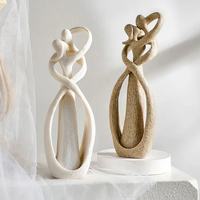 Eeuwige Omhelzing | Abstract Beeldje | Tijdloze Liefde | Uniek Cadeau