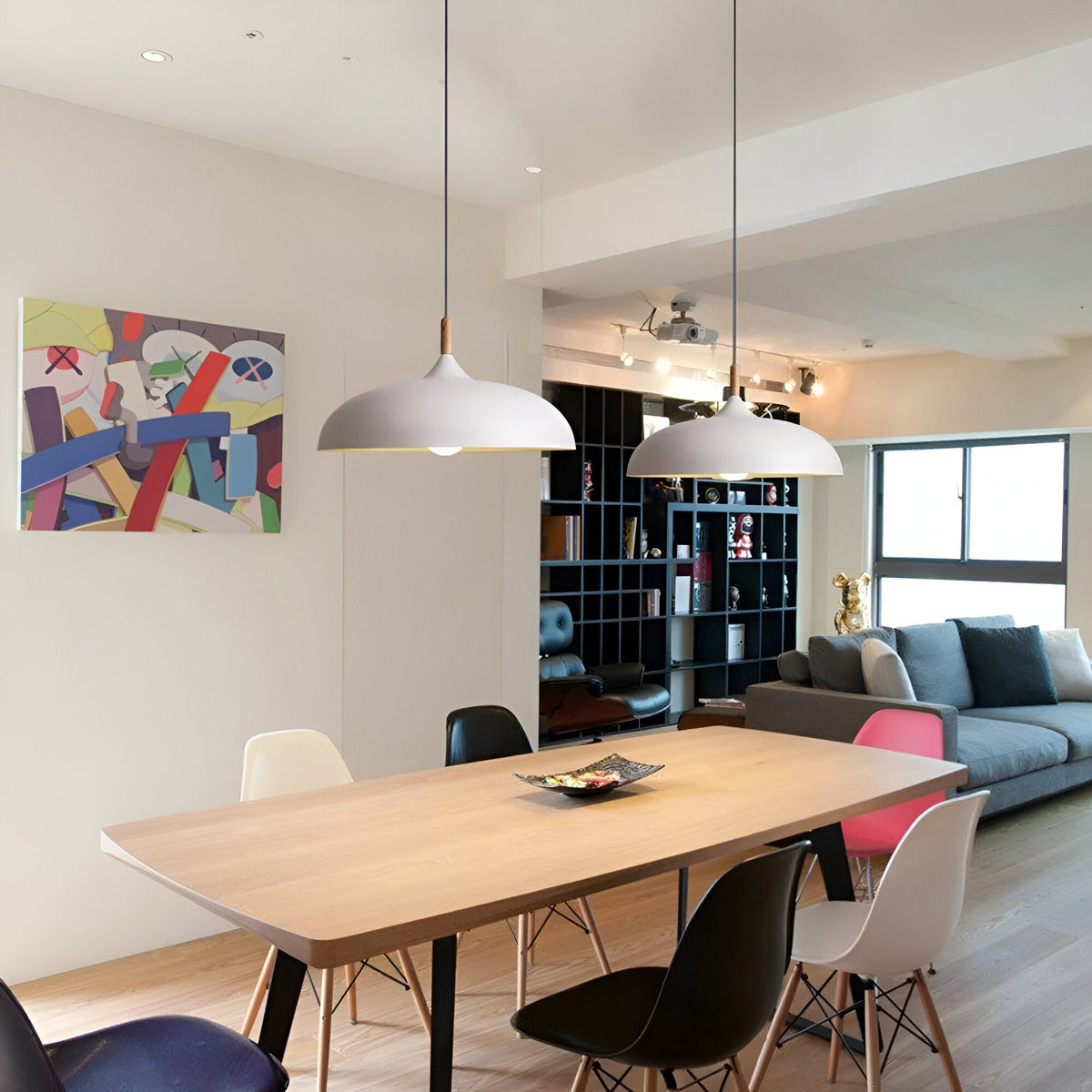 Noordse Stijl Houten IJzeren Kunst Hanglamp